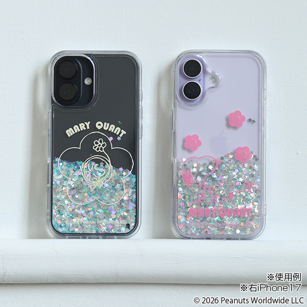 MARY QUANT×PEANUTS モバイルケース for iPhone16（イエロー）