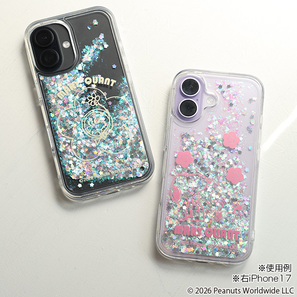 MARY QUANT×PEANUTS モバイルケース for iPhone16（ピンク）