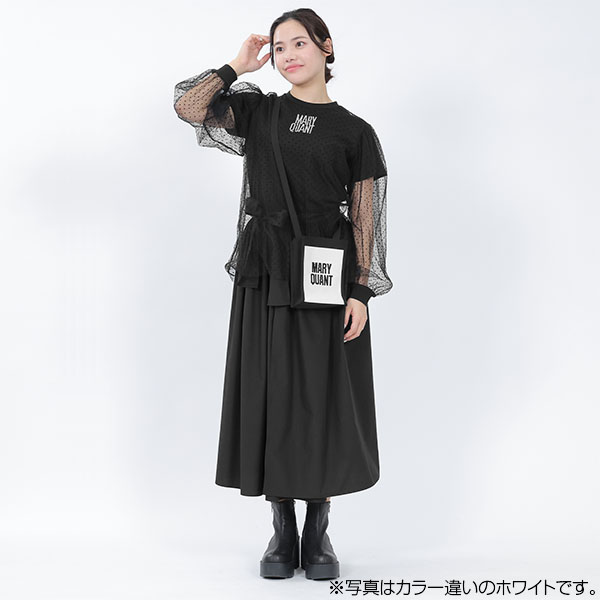 BIGデイジーニットジャカード ショルダー（ブラック）