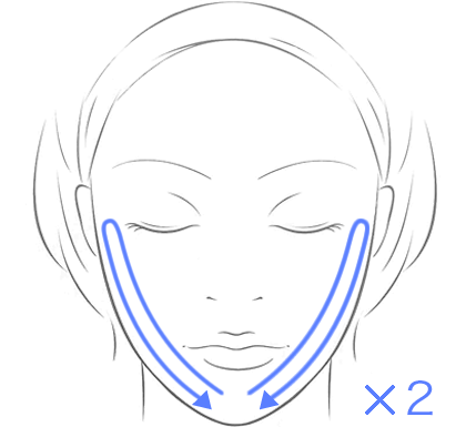 リフトアップマッサージの方法