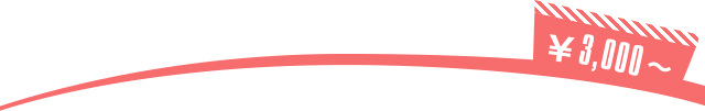 ¥3,000〜