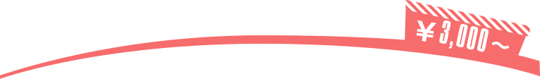 ¥3,000〜
