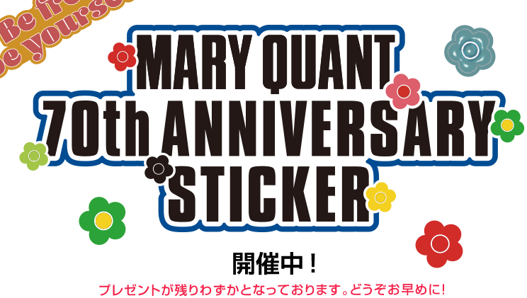 MARY QUANT 70th ANNIVERSARY STICKER 残りわずか