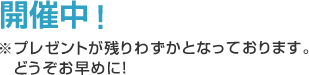 SUMMER CAMPAIGN 2026 残りわずか