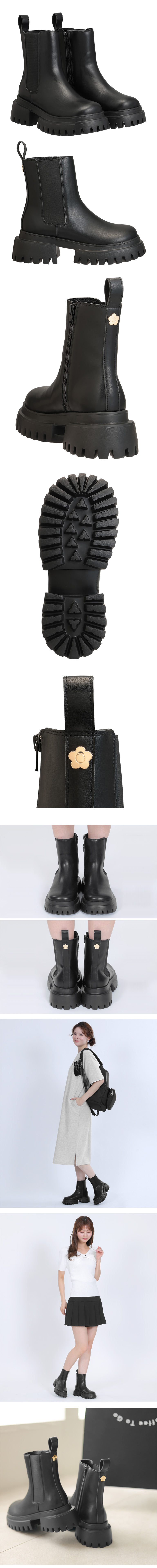 メタルデイジーサイドゴア ブーツ