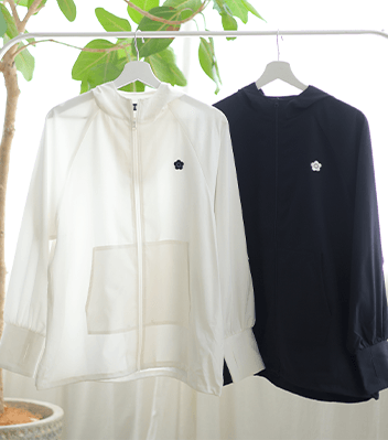 撥水UVジップ パーカ