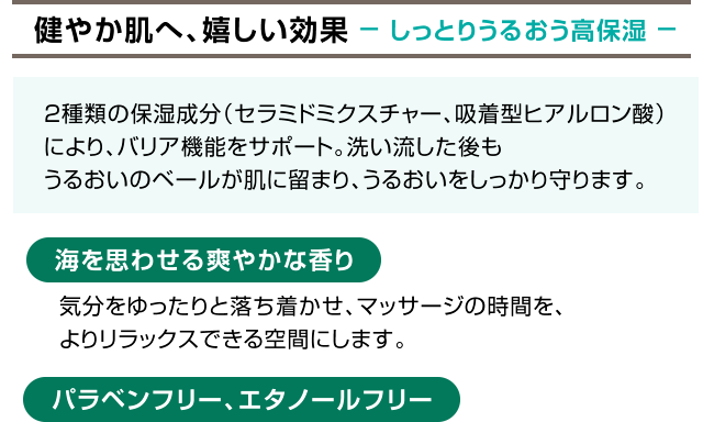 健やか肌へ、嬉しい効果